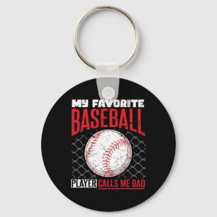 FavoritenBaseball-Player ruft Vater Baseball-Vater Schlüsselanhänger