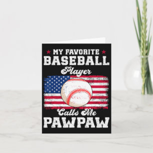 Favoritenbaseball-Spieler ruft Fahne der Pawpaw-Fl Karte
