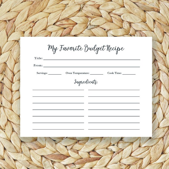 Favoritenhaushaltsrezepte | Einfache Basisrezeptka (Von Creator hochgeladen)