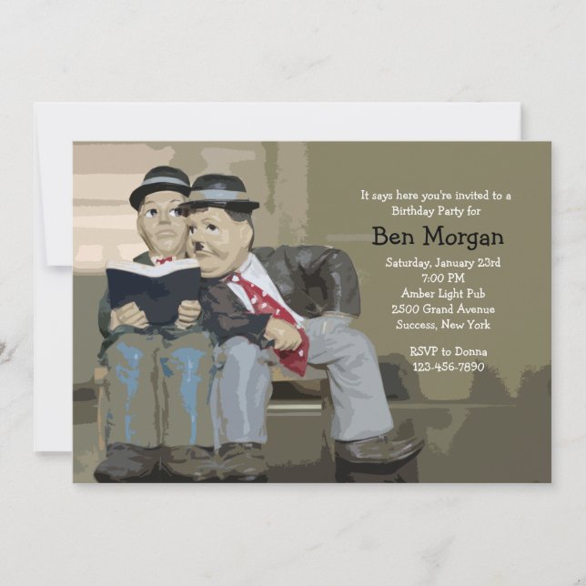 Favoritenkomiker Einladung (Vorderseite)