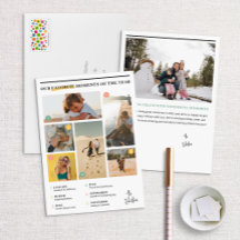 Favoritenmomente Jahr für Foto-Weihnachtskarte übe