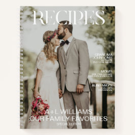 Favoritenrezepte 2 Foto Magazine Cover Notizbuch