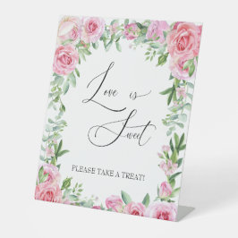 Favoritensignierung | ROSE | Bridal-Leckerei Sockelschild