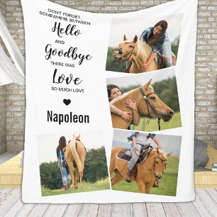Favoritentag Custom Foto Collage Pet Memorial Fleecedecke