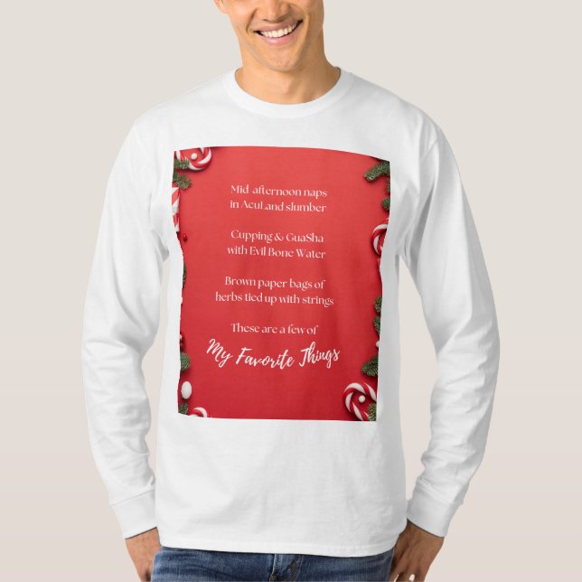 Favoritenteile Akupunktur lange Ärmel T-Shirt (Vorderseite)
