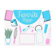 Favoritenthemen Party Postkarte Einladung