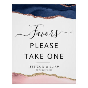 Favoritenzeichen blau und rot poster