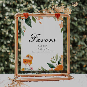 Favors Aperol Spritz Brautparty Sign Poster