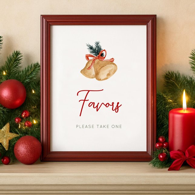 Favors Christmas Party Sign Poster (Von Creator hochgeladen)