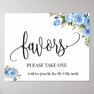 Favors Party signieren Hochzeitsempfang boho chic Poster