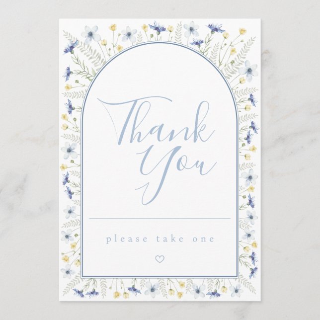 Favors Table Card Einladung (Vorderseite)