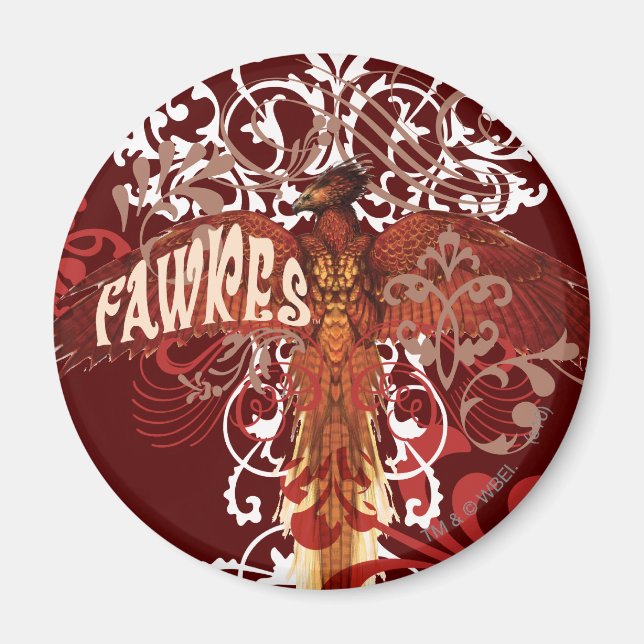 Fawkes Spread Wings Magnet (Vorne)