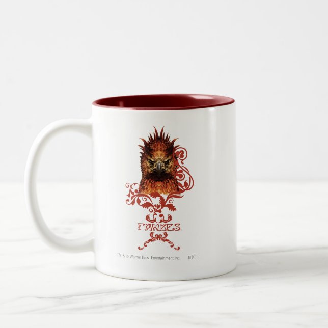 Fawkes Staring Zweifarbige Tasse (Links)