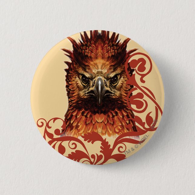 Fawkes starrt button (Vorderseite)