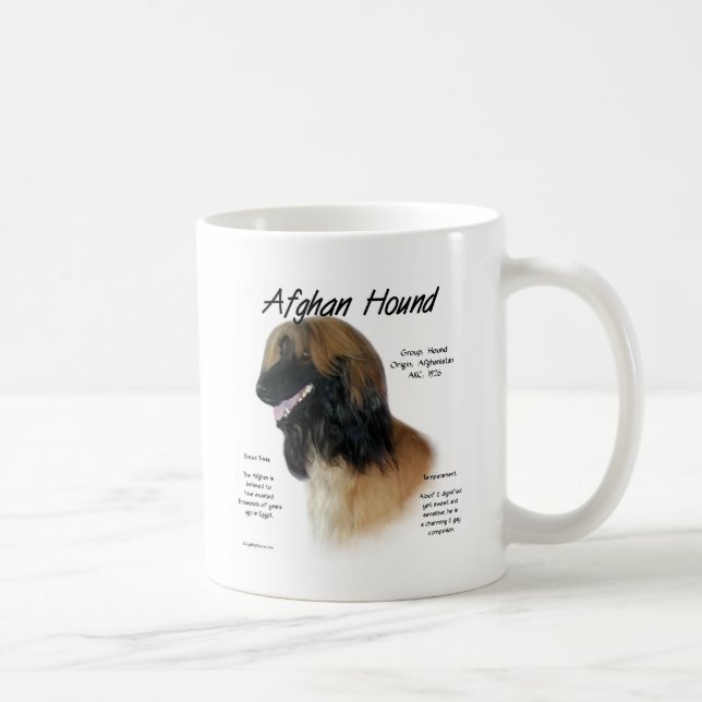 Fawn Afghan Hound History Tasse (Rechts)
