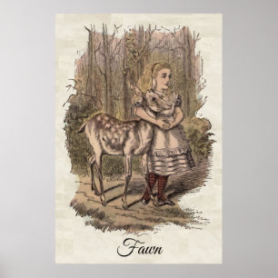 Fawn , Alice's Adventures in Wunderland Poster