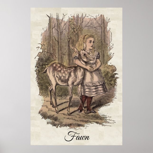 Fawn , Alice's Adventures in Wunderland Poster (Vorne)