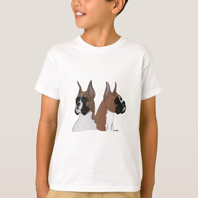 Fawn and Brindle Boxers T-Shirt (Vorderseite)