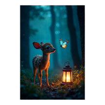 Fawn and Butterfly im verzauberten Wald