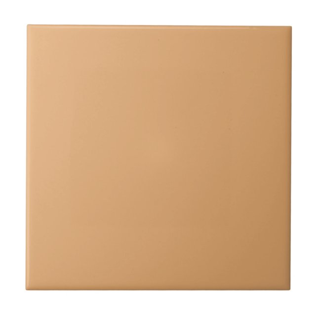 Fawn Beige Tan Brown Solid Color Tile Fliese (Vorderseite)