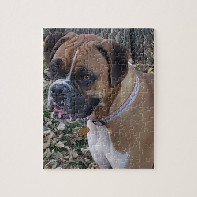 Fawn Boxer Puppy Puzzle- Boxer Dog Puzzles (Vertikal)