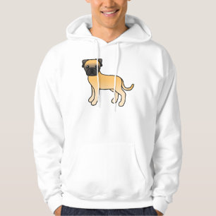Fawn Bullmastiff Niedlich Cartoon Dog Hoodie