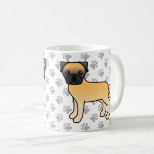 Fawn Bullmastiff Niedlich Cartoon Dog Kaffeetasse