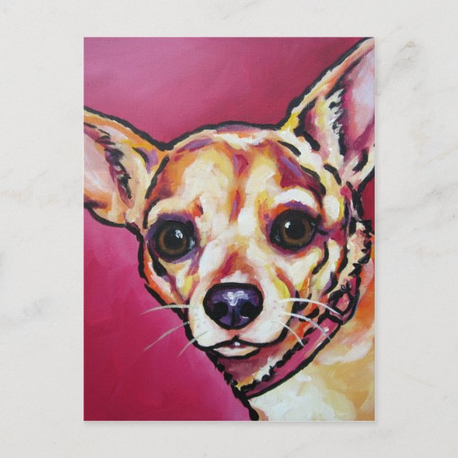 Fawn Chihuahua 2 Postkarte (Vorderseite)