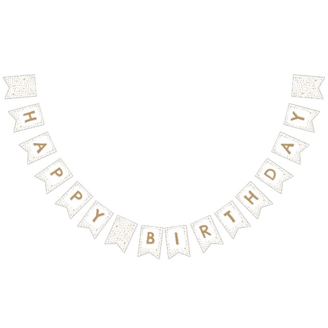 Fawn Confetti Wasserfarbe Dots Jagdflagge Wimpelkette (Alle)