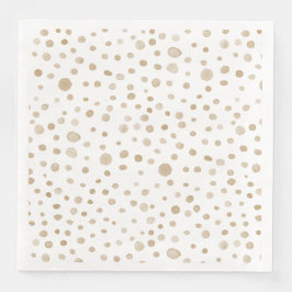 Fawn Confetti Wasserfarbe Dots Papier Napkin Serviette