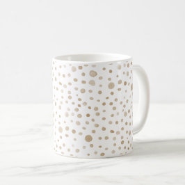 Fawn Confetti Watercolor Dots Classic Tasse
