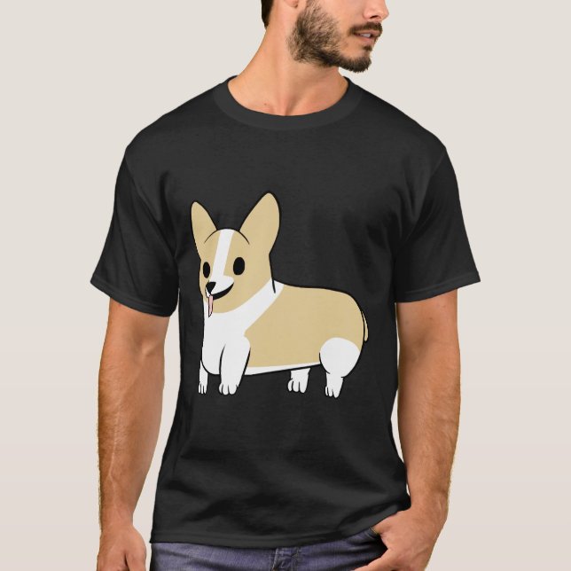 Fawn Corgi T-Shirt (Vorderseite)