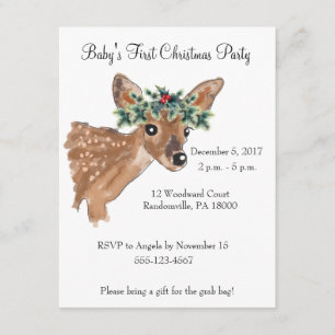 Fawn Deh Weihnachten Party Einladung