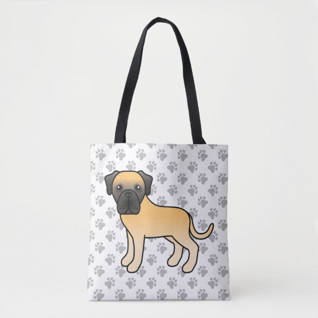 Fawn English Mastiff Niedlich Cartoon Dog (Vorderseite)
