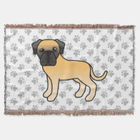 Fawn English Mastiff Niedlich Cartoon Dog