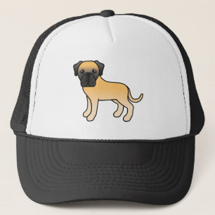 Fawn English Mastiff Niedlich Cartoon Dog Truckerkappe