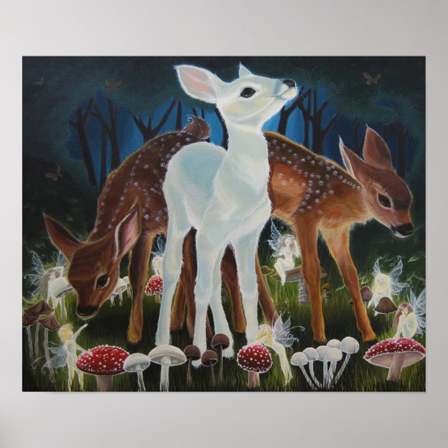 Fawn Fee Ring, 'Fee Portal' Canvas Print Poster (Vorne)