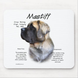 Fawn Fluffy Mastiff History Mousepad