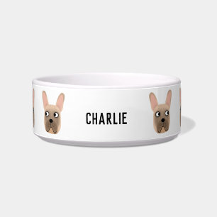 Fawn French Bulldog Name Bowl Napf