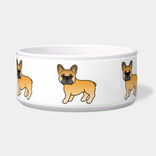 Fawn French Bulldog Niedlich Cartoon Dog Napf