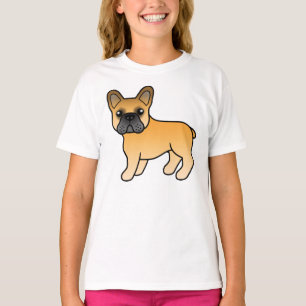 Fawn French Bulldog Niedlich Cartoon Dog T-Shirt
