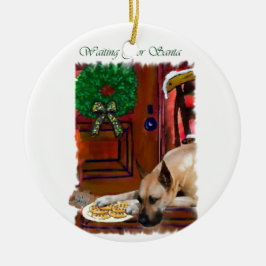 Fawn Great Dane Weihnachten Keramikornament
