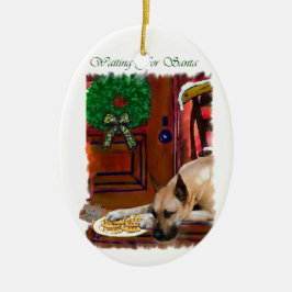 Fawn Great Dane Weihnachten Keramikornament
