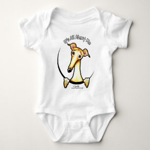 Fawn Greyhound IAAM Baby Strampler