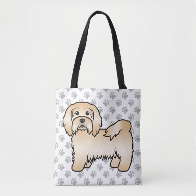 Fawn Havanese Niedlich Cartoon Dog Illustration &  (Vorderseite)