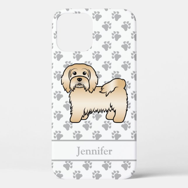 Fawn Havanese Niedlich Cartoon Dog Illustration &  Case-Mate iPhone Hülle (Rückseite)