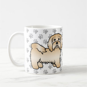 Fawn Havanese Niedlich Cartoon Dog Illustration Kaffeetasse