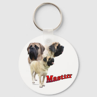Fawn Mastiff trio Schlüsselanhänger