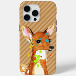 Fawn Paint Splats Abstrakt Deer iPhone 7 iPhone 15 Pro Max Hülle