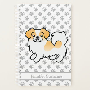 Fawn Parti-Color Tibetisch Spaniel Niedlicher Hund Planer